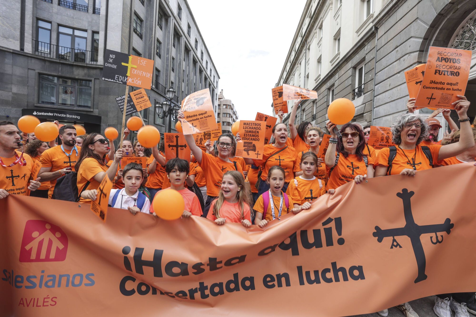 Concentración de profesores de la concertada