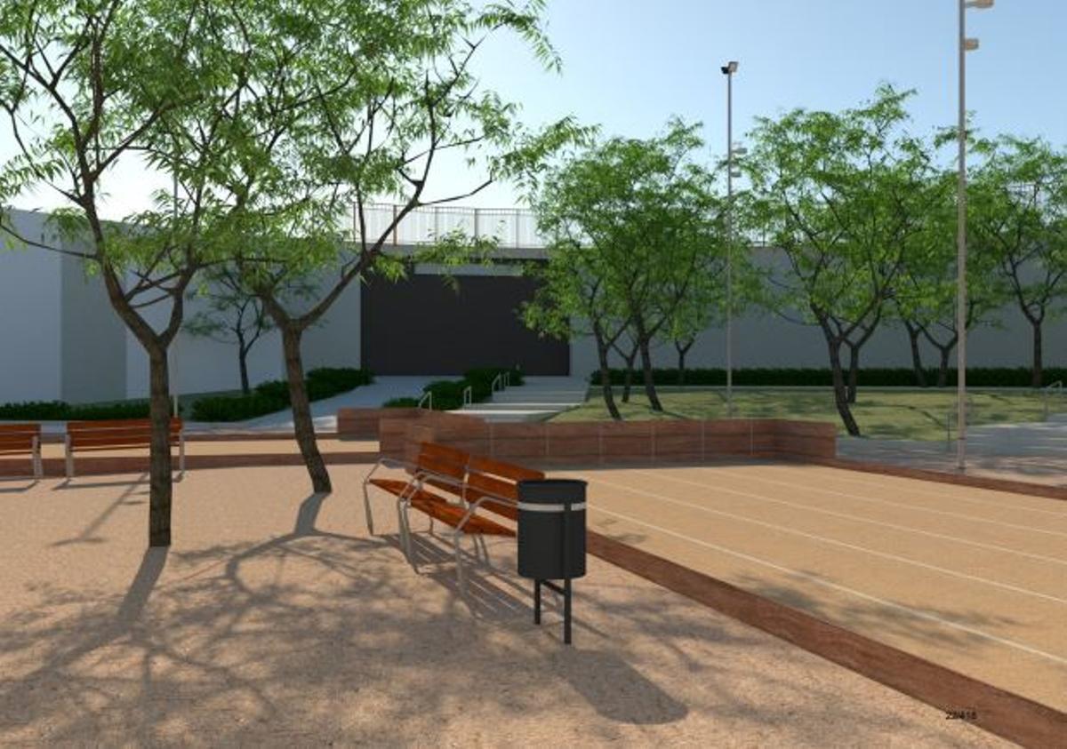 Render de la futura plaza Botticelli tras la reforma.