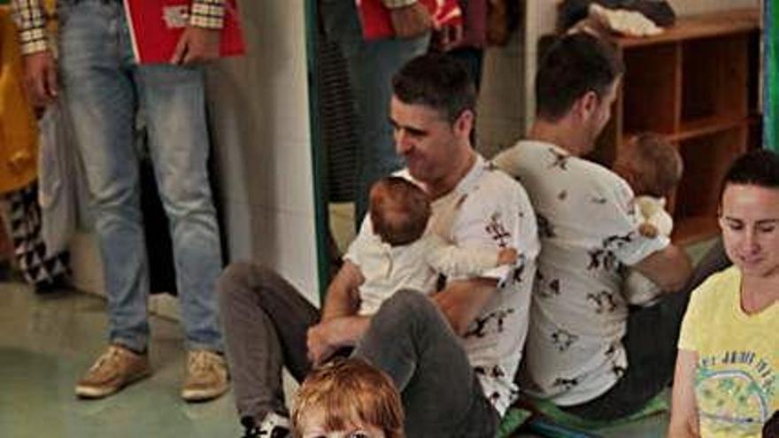 Niños en una escuela infantil de Gijón.