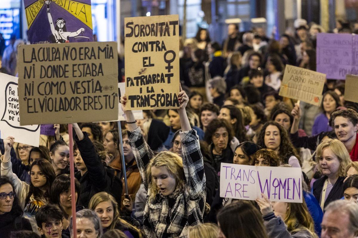 Manifestación del 8-M en Barcelona