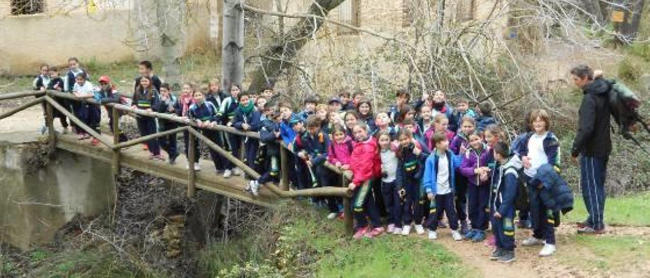 El colegio La Purísima y San Francisco visita el nacimiento del río Vinalopó