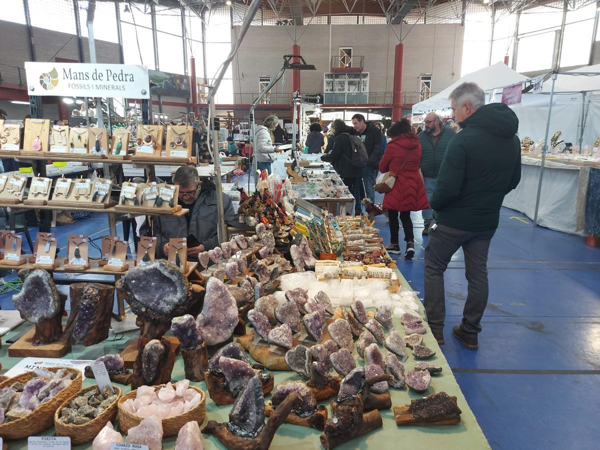 En imágenes: Éxito de la primera feria de fósiles, meteoritos y minerales de Vegadeo