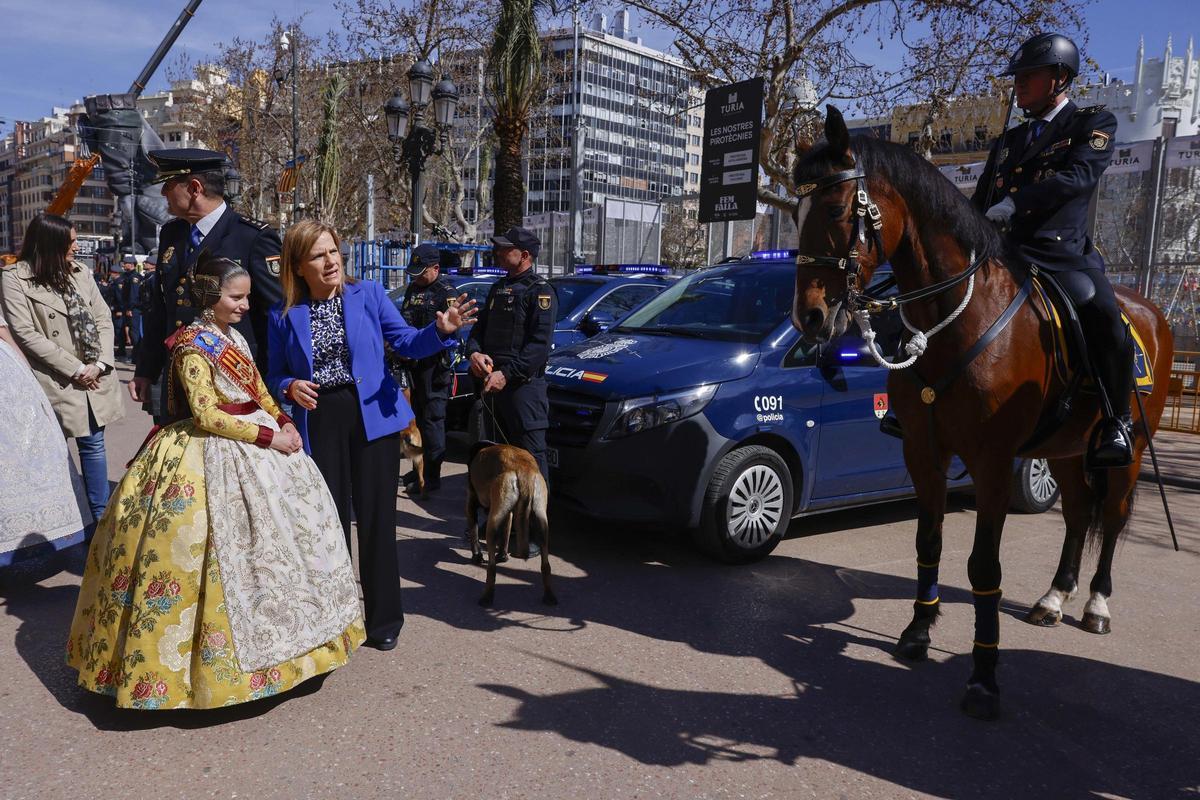 Presentación del dispositivo de la Policía Nacional para las Fallas.