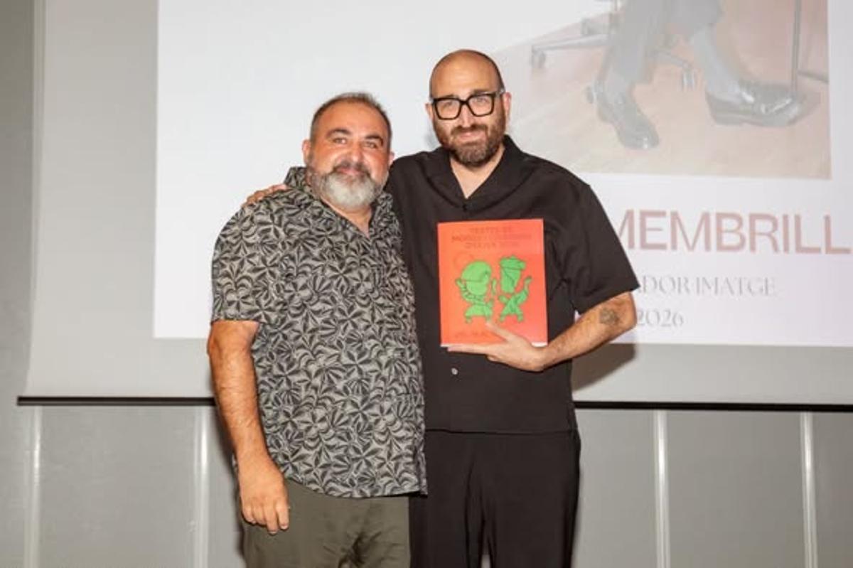 Sergio Membrillas con Lluís Gregori.