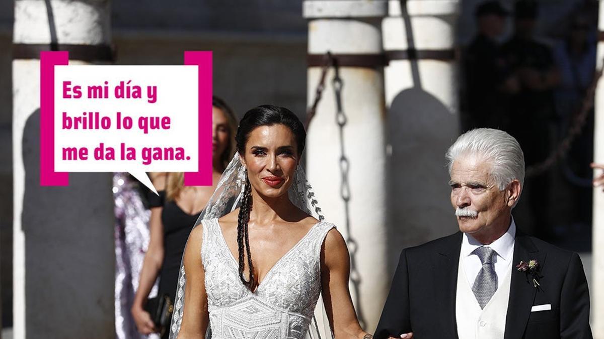 Bien de 'brilli, brilli': así es el vestido de novia de Pilar Rubio - Cuore