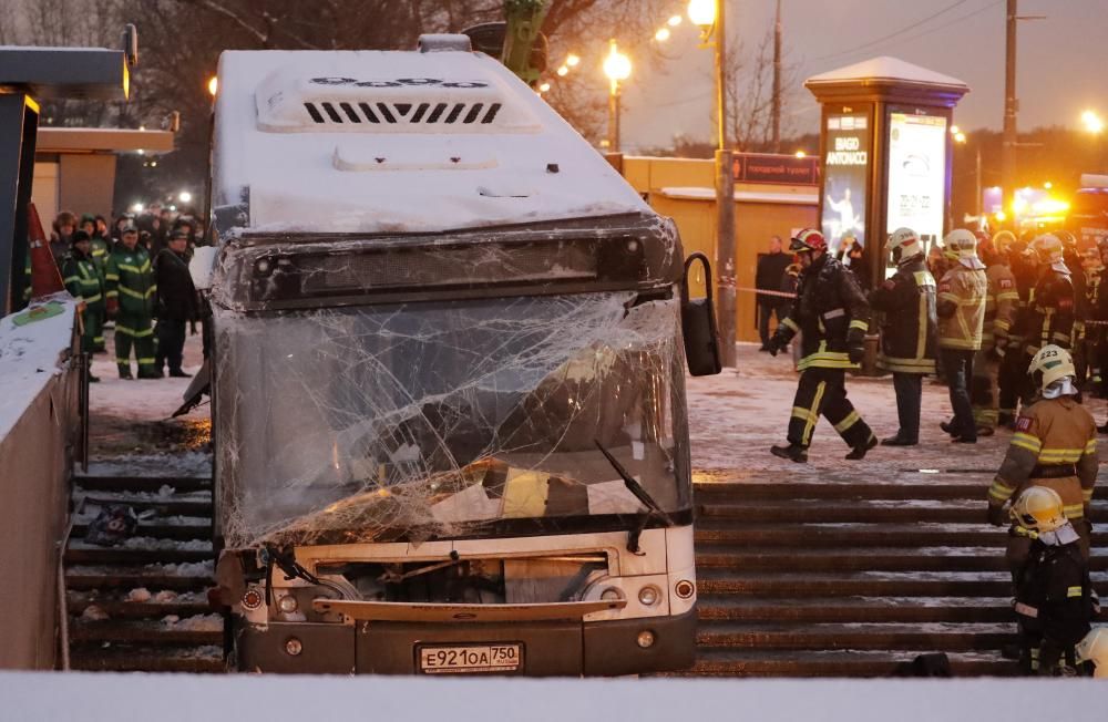 Atropello múltiple mortal de un autobús en Moscú