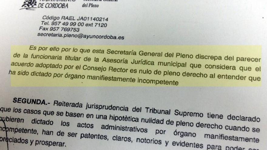 Un informe avala la legalidad de la cesión del Parque del Canal