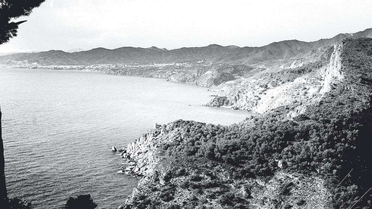 Panorámica de los acantilados de Maro, desde Cerro Gordo.