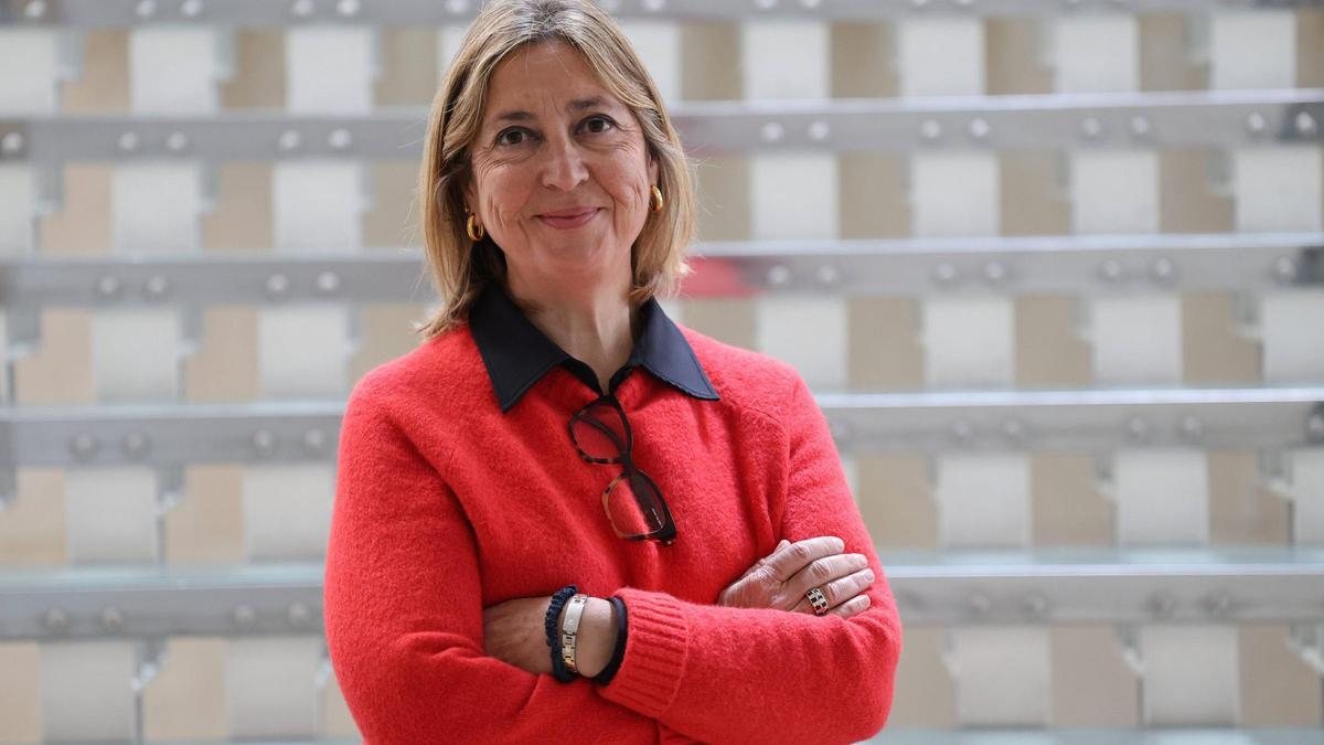 María José Lora, en las instalaciones de Levante-EMV, antes de la entrevista.