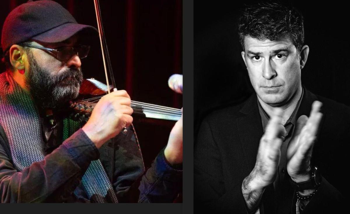 Los músicos Ernesto Briceño y Roberto Castillo