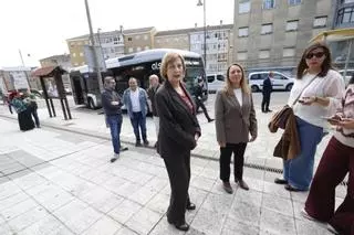 En imágenes: El primer bus eléctrico del Consorcio de Transportes se estrena en Avilés