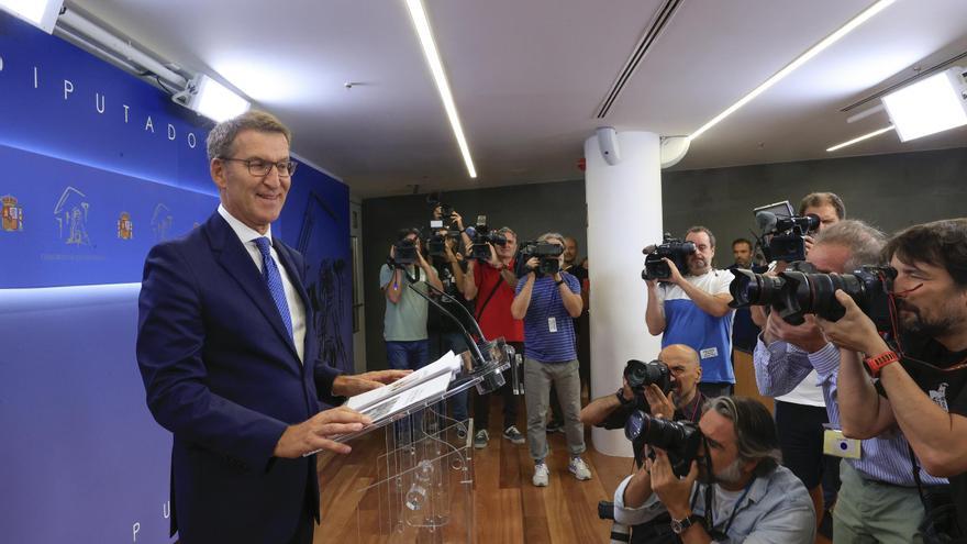 Feijóo ofrece a Sánchez una legislatura de dos años con seis pactos de Estado