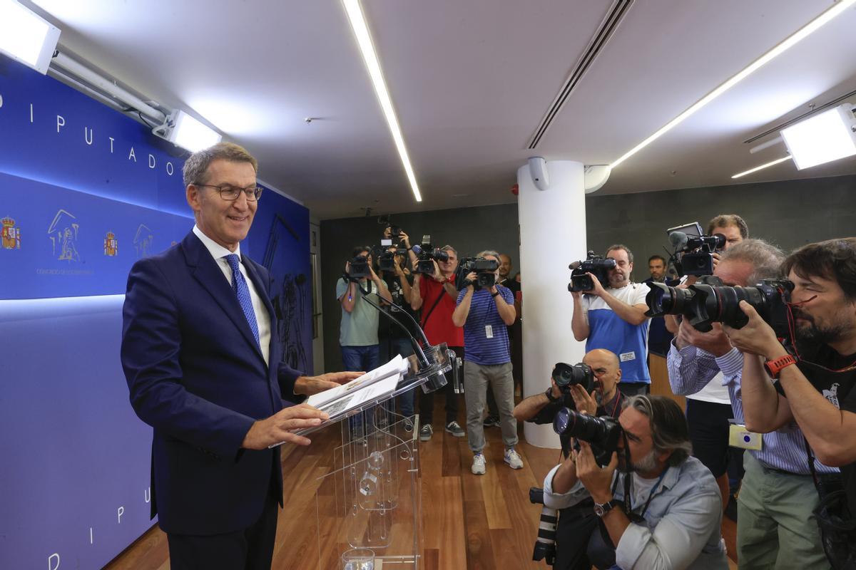 Feijóo ofrece a Sánchez una legislatura de dos años con seis pactos de Estado