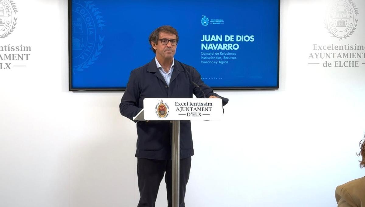 El concejal Juan de Dios Navarro