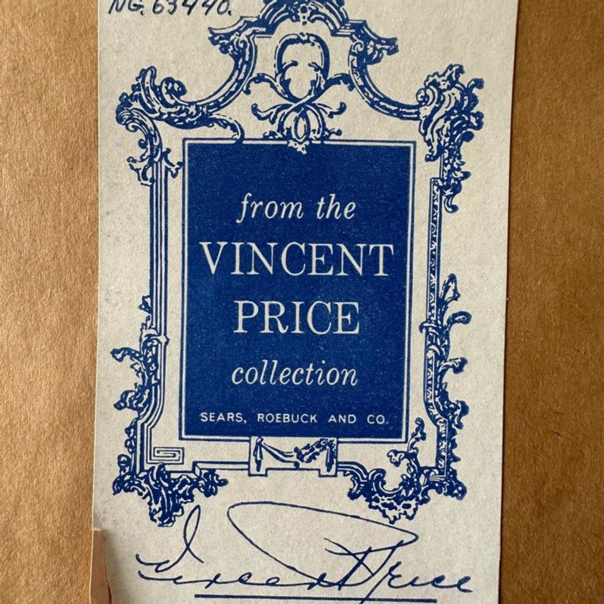 El cuadro ‘Azules’, de Rafel Tur Costa, y su reverso, con el sello de la ‘Vincent Price collection’. | A.C. LÓPEZ SEGUÍ Y P. TUR