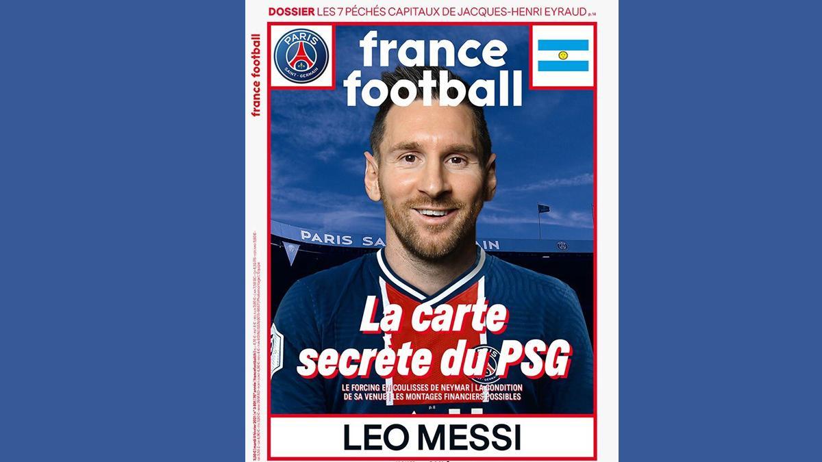 Esta es la portada de France Football
