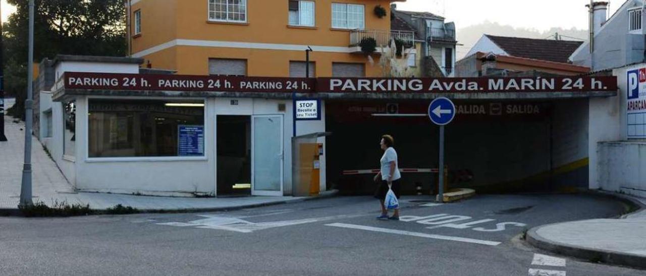 Aparcamiento privado de la avenida de Marín. // Gonzalo Núñez