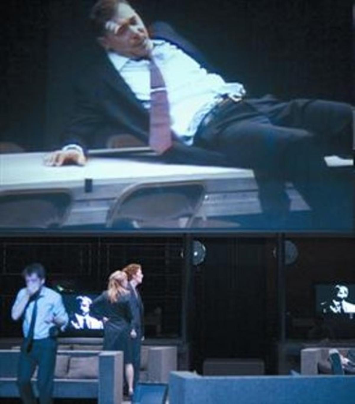 Escena de 'Tragèdies romanes', maratón sobre el mundo de la política.