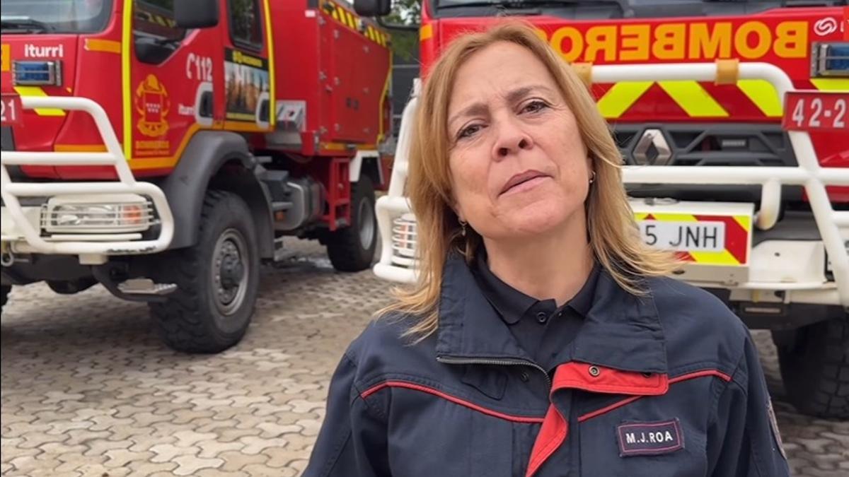Mara Roa, primera mujer bombera española