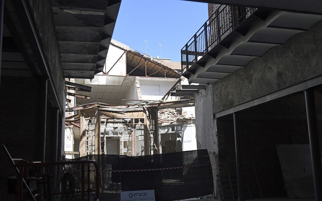 Así van las obras en la segunda fase de la Cárcel Vieja de Murcia