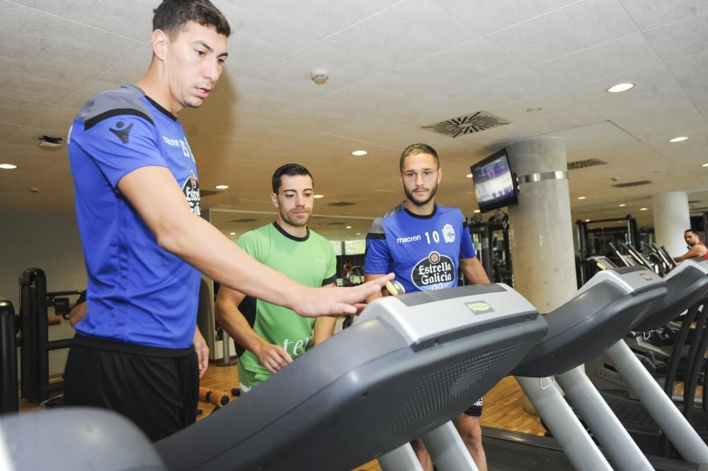 Penúltima sesión de entrenamiento de la semana antes de medirse el domingo a la Real Sociedad.