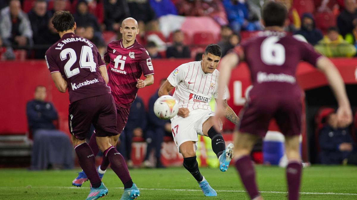 El Sevilla empata ante la Real.