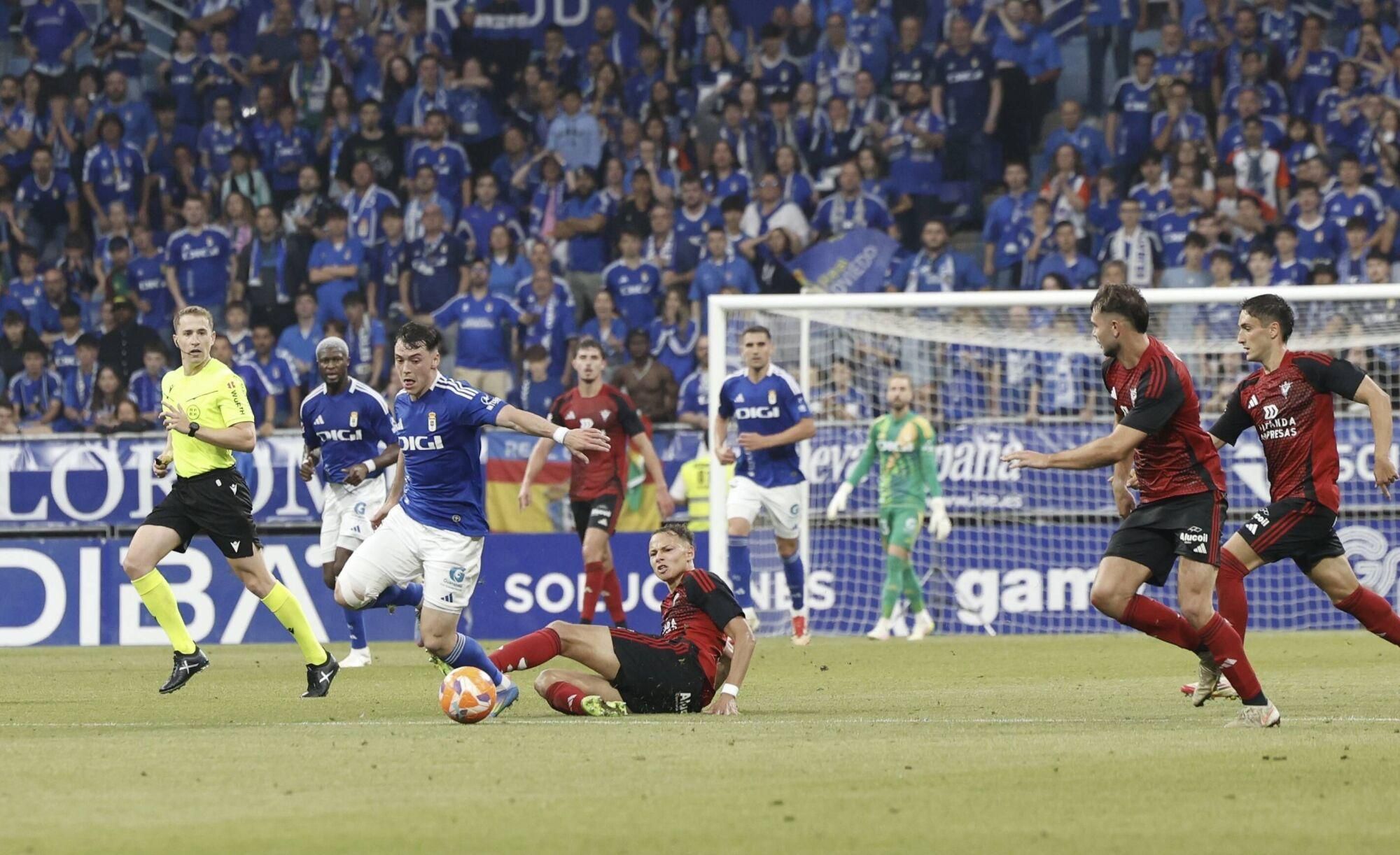 Así se vivió en el Carlos Tartiere la final del play-off entre el Real Oviedo y el Mirandés