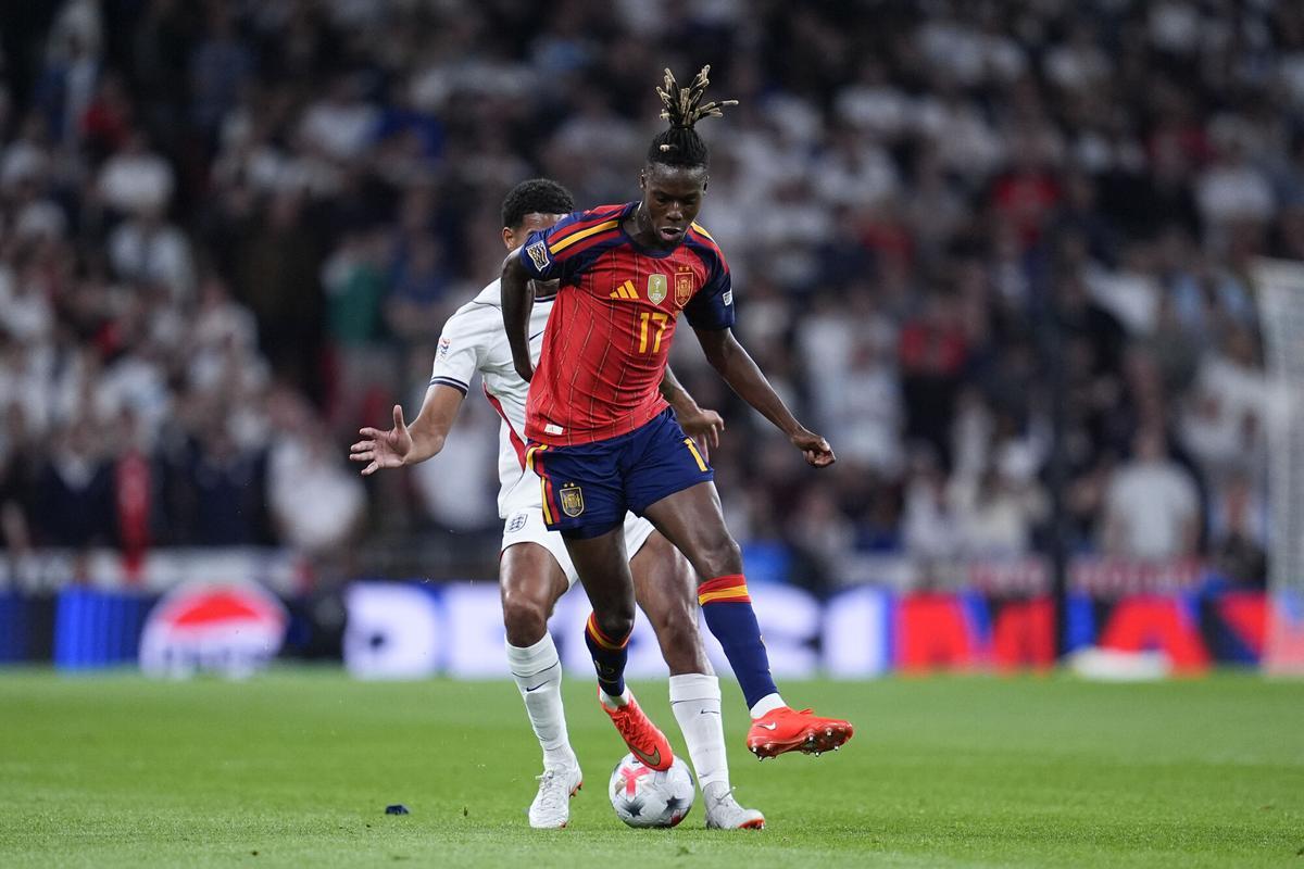 Inglaterra - España en el estadio de Wembley.