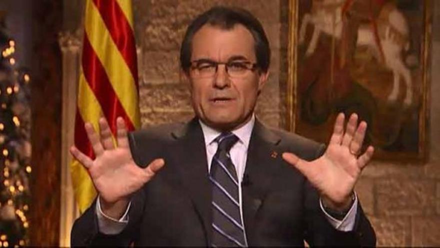 Mas: &quot;Cataluña se plantea ganar una batalla democrática&quot;