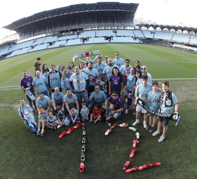 La afición del Celta se calza las botas del jugador número doce