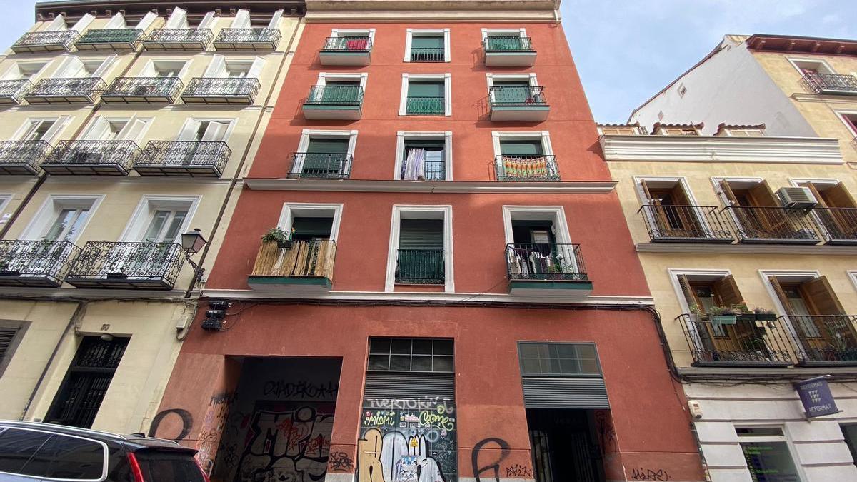 El edificio &#039;Las Leonas&#039;, en el barrio madrileño de Malasaña.