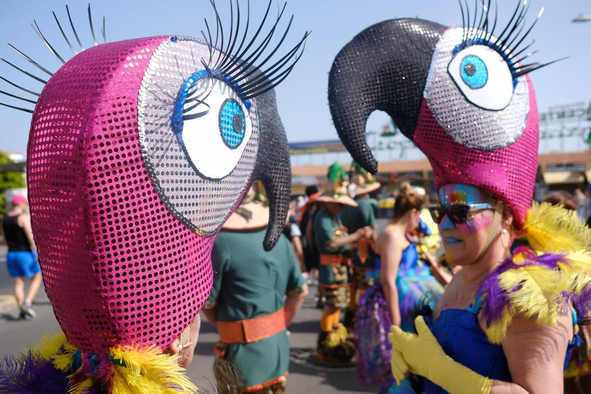 Imagen de archivo de la última cabalgata del Carnaval de Maspalomas en 2019.