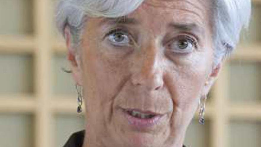 Christine Lagarde, ayer.