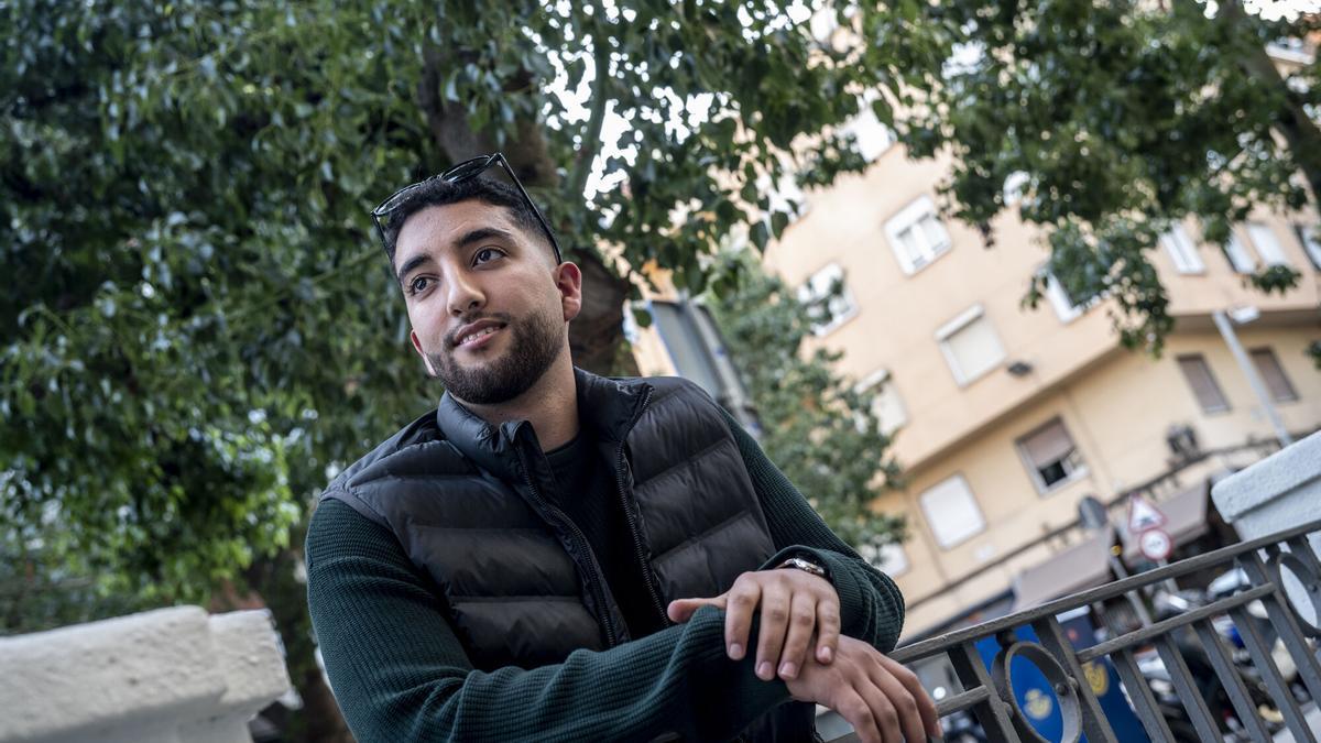 Bilal Saket, este martes, en Barcelona.