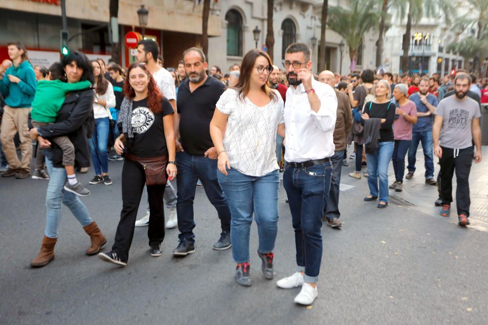 Manifestación antifascista en València