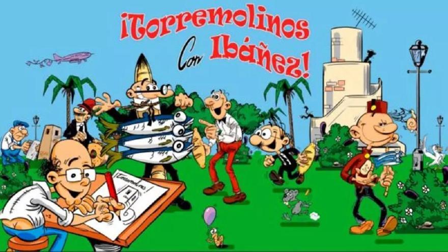 Torremolinos inmortalizará este verano a Mortadelo con un espeto, junto a otros personajes de Ibáñez, en el parque de la Batería