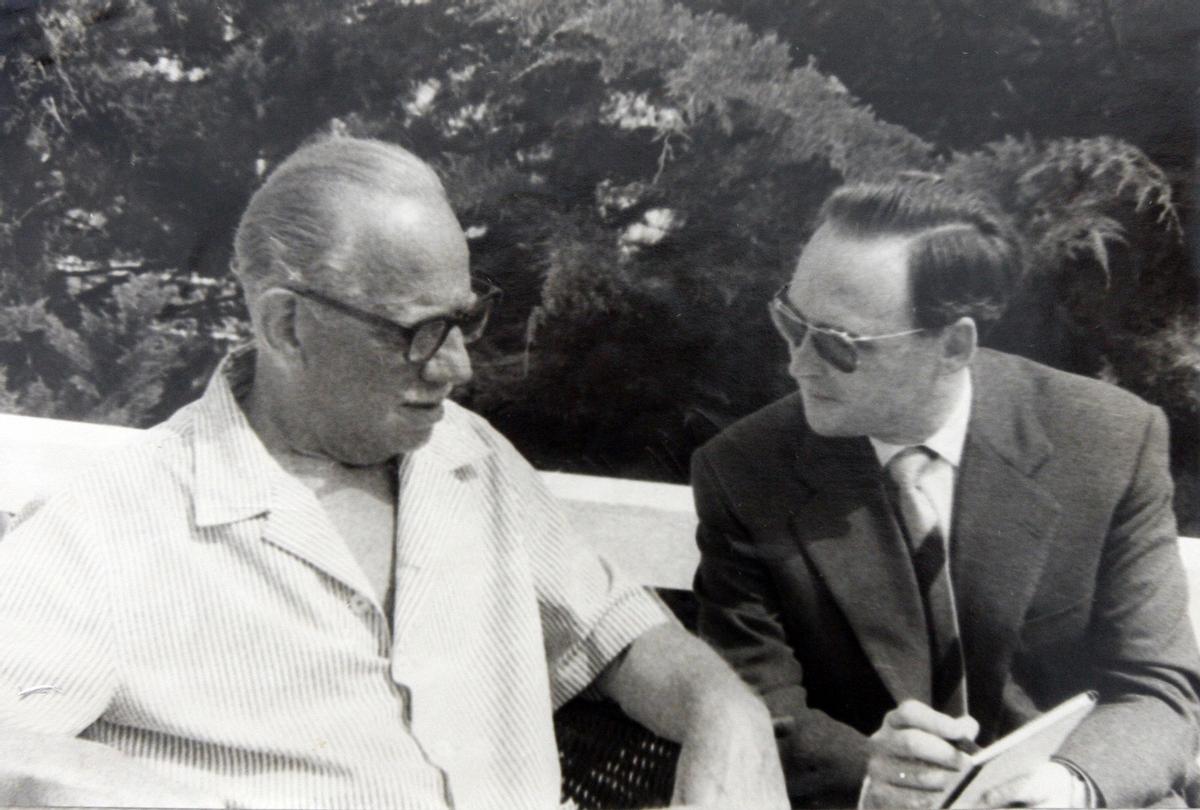 Guillermo Jiménez Smerdou entrevista al actor norteamericano Melvyn Douglas, pareja de Greta Garbo en ‘Ninochtka’ de Ernst Lubitsch.