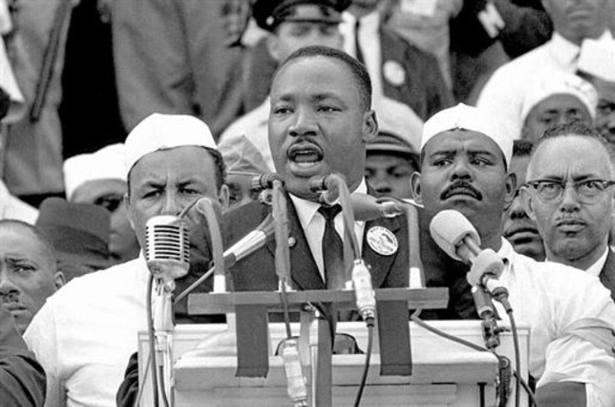 Martin Luther King, durant el seu famós discurs del 1963 a Washington.