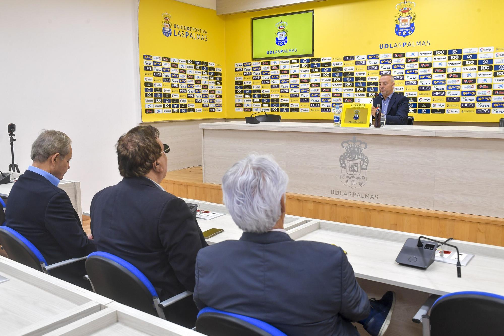 Rueda de prensa de Miguel Ángel Ramírez sobre la UD Las Palmas de la 22/23