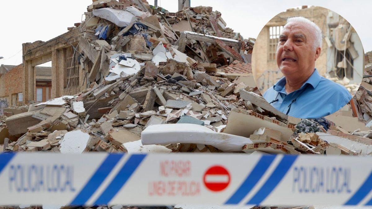 Ángel Arbona, propietario del inmueble derruido en Benetússer: "Se habían reforzado los pilares, la finca era antigua"