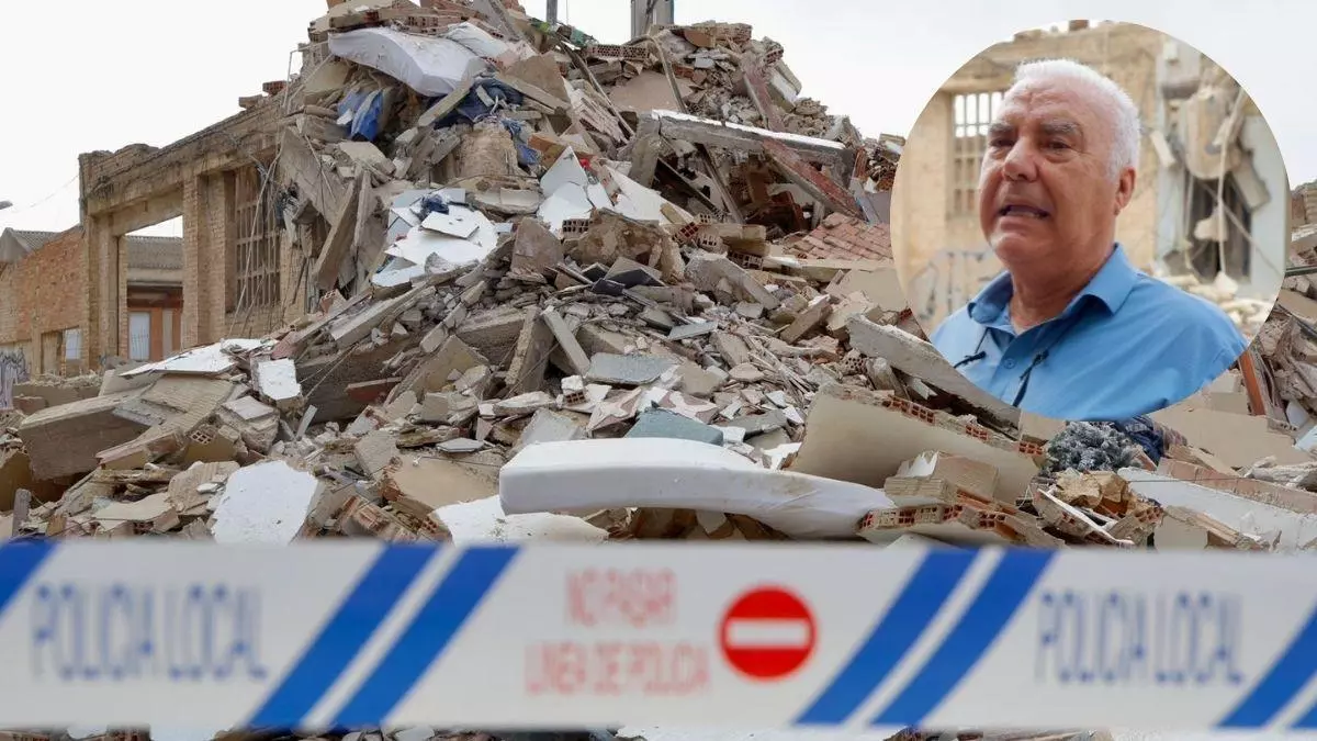 Ángel Arbona, propietario de un inmueble derrumbado en Benetússer: "Se habían reforzado los pilares, la finca era antigua"