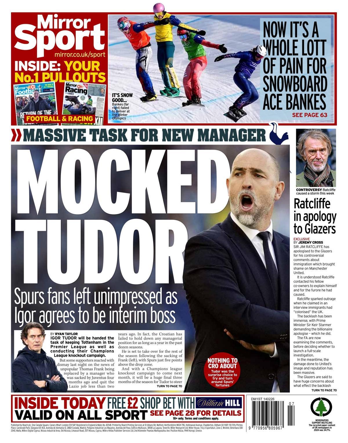 Estas son las portadas de la prensa deportiva de hoy Estas son las portadas de la prensa deportiva de hoy