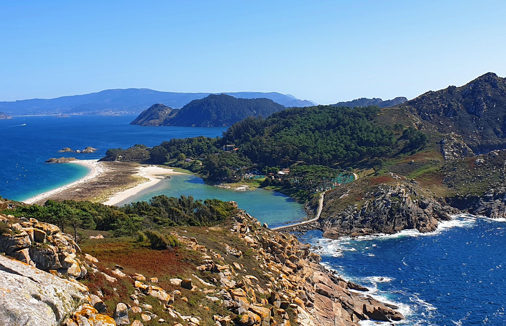 Alto do Príncipe y Silla de la Reina en las Islas Cíes