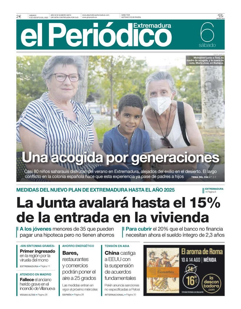 Consulta la portada correspondiente al día 6 de agosto del 2022