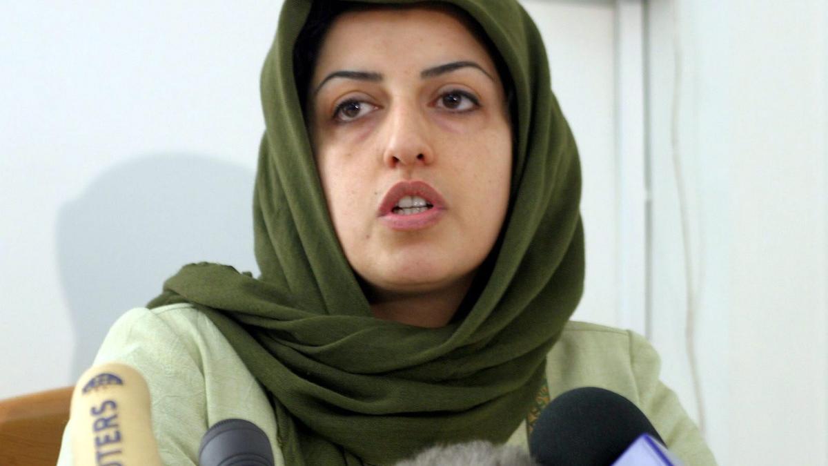 La premio Nobel de la Paz iraní encarcelada, Narges Mohammadi, en una imagen de archivo.