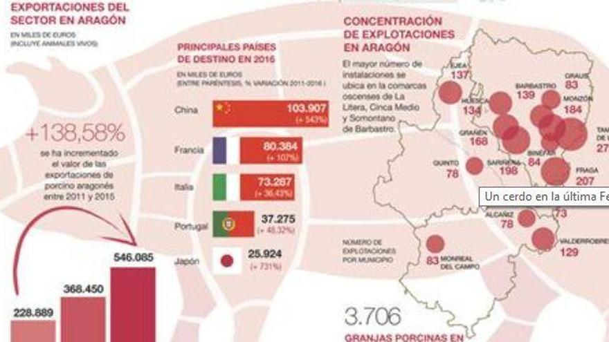 Aragón lidera el ‘boom’ del porcino