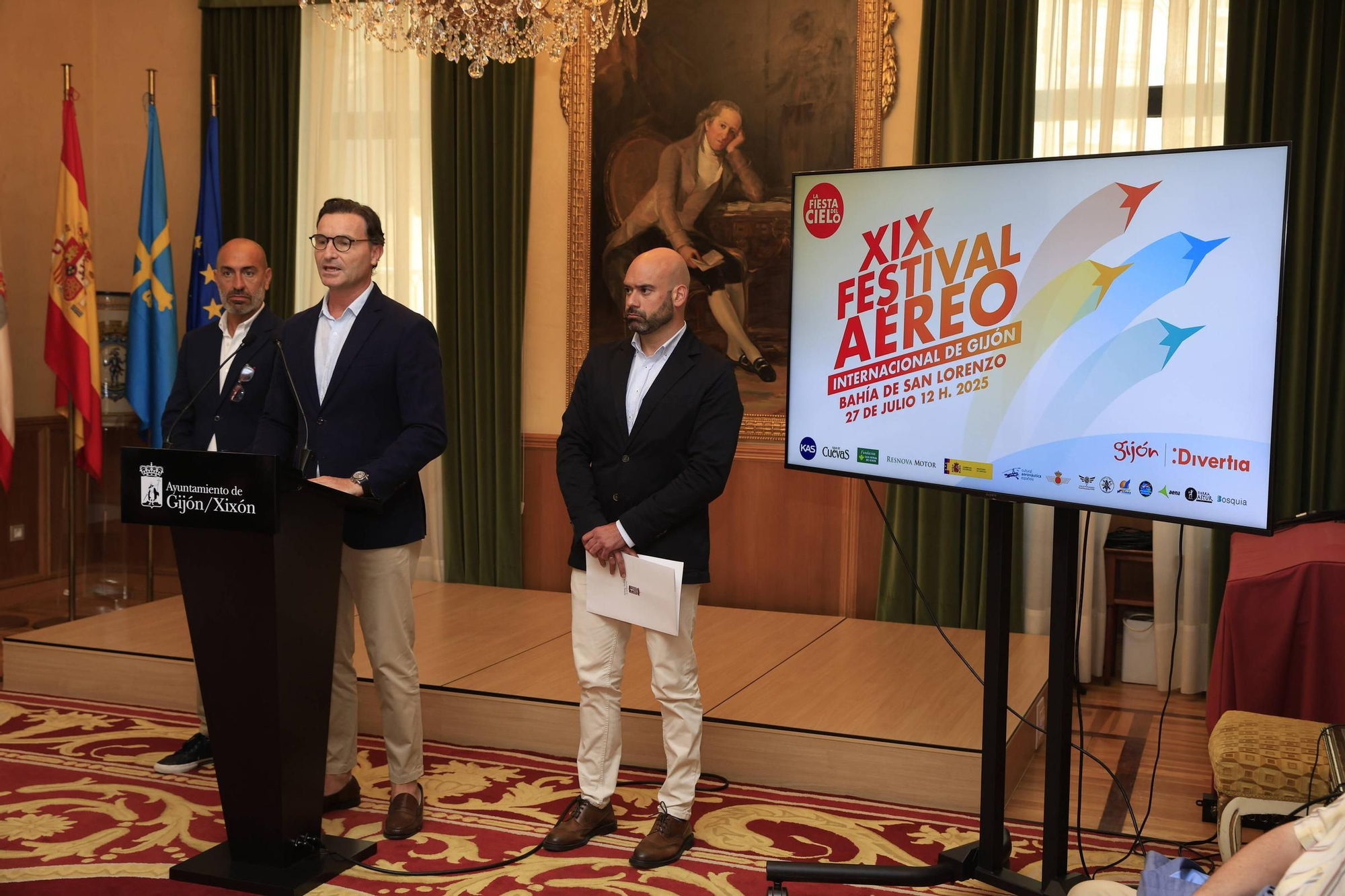 La presentación del Festival Aéreo de Gijón, en imágenes