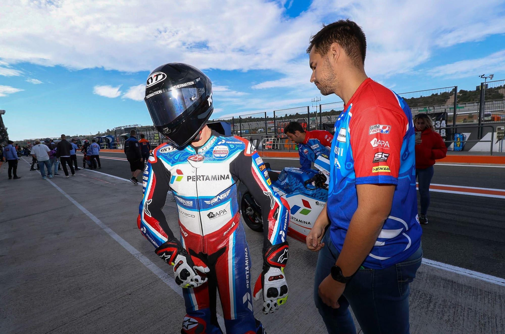 Jaume Masià debuta en Moto2 en Cheste