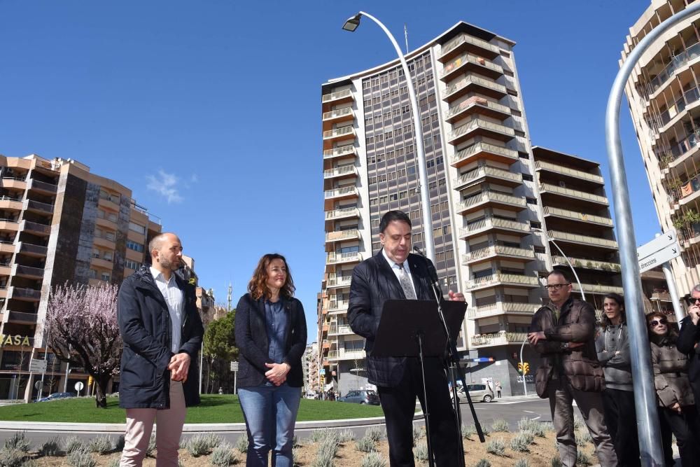 Manresa inaugura solemnement la nova rotonda de la Bonavista