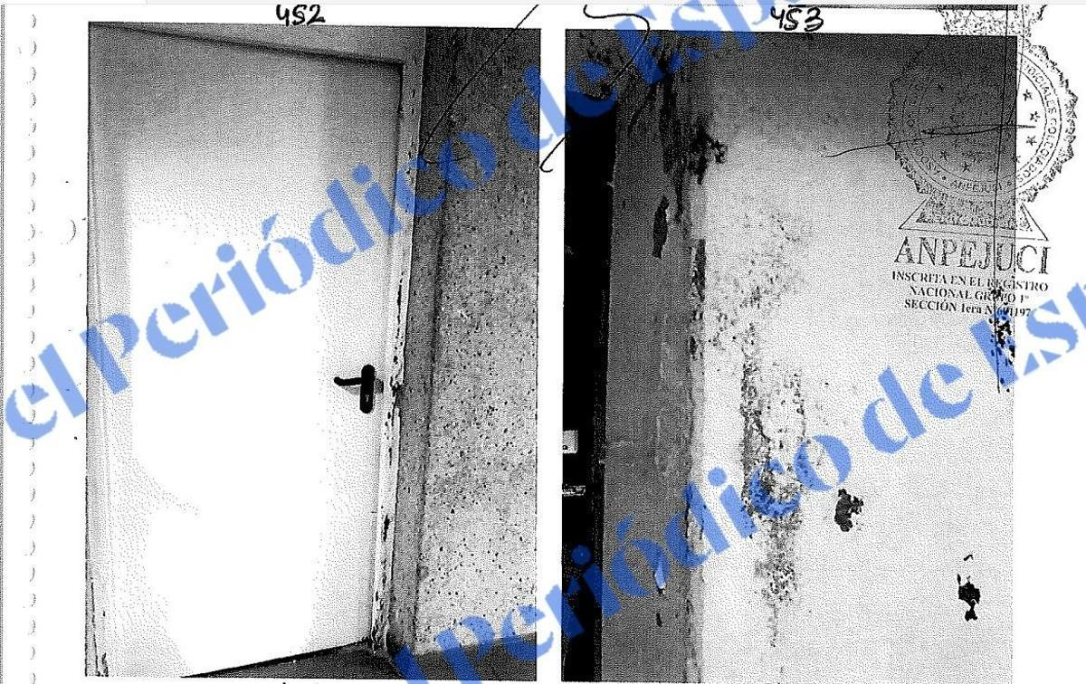 Dos de las más de 500 fotografías que obran en el informe pericial que evaluó cómo devolvió Turan el chalet.